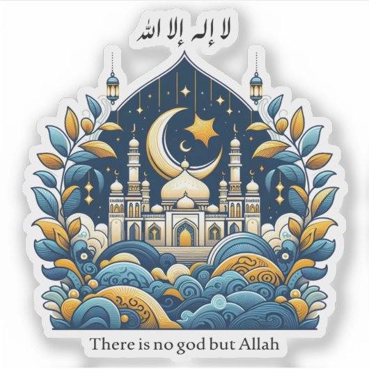 Er is geen god dan Allah Sticker (Voorkant)