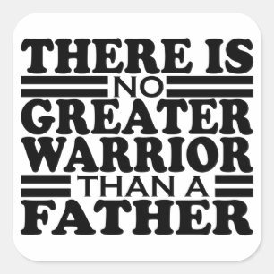 ER IS GEEN GROTERE WARRIOR DAN EEN VADER. VIERKANTE STICKER