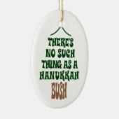 Er is geen Hanukkah-Struik Keramisch Ornament (Rechts)