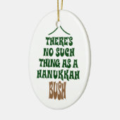 Er is geen Hanukkah-Struik Keramisch Ornament (Links)