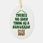Er is geen Hanukkah-Struik Keramisch Ornament (Achterkant)