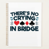 Er is geen huilen in Bridge Funny Card Game Planner (Voorkant)