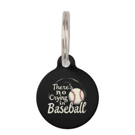 Er is geen huilen in honkbal een grappige speeldag huisdierpenning