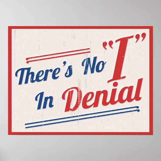 Er is geen "ik" in ontkenning poster (Voorkant)