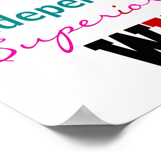 Er is geen "ik" in TEAM, ECHTER ... Poster (Hoek)