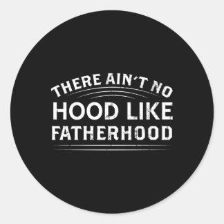 Er is geen kap zoals vaderschap vader's D Ronde Sticker