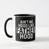 Er is geen kap zoals vaderschapsvaders dag zwart mok (Links)