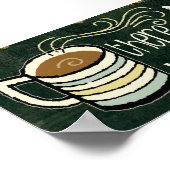 Er is geen leven voor koffie poster (Hoek)