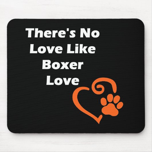 Er is geen liefde zoals Boxer Love Muismat (Voorkant)