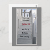 Er is geen lift naar succes briefkaart (Voorkant / Achterkant)