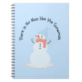 Er is geen man zoals de sneeuwman notitieboek (Voorkant)