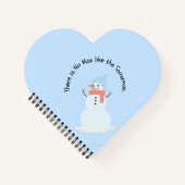 Er is geen man zoals de sneeuwman notitieboek (Voorkant)