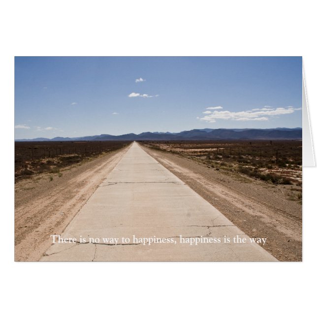 Er is geen manier om geluk te bereiken (Voorkant Horizontaal)