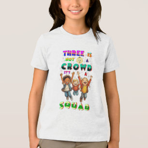 Er is geen menigte, het is een ploeg Tri-Blend shirt