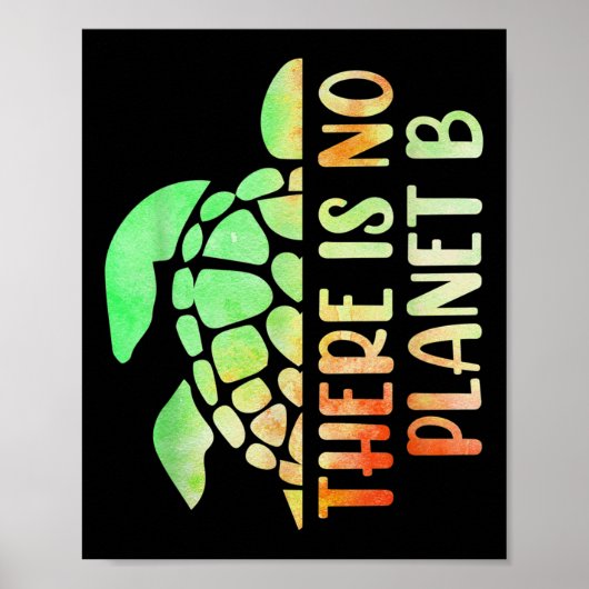 Er is geen milieu-bescherming van planeet B Poster (Voorkant)