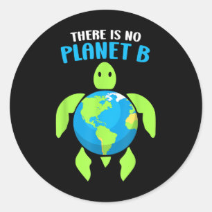 Er is geen milieu-bescherming voor het klimaat van ronde sticker