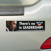 Er is geen "O" in leiderschap Bumpersticker (Op auto)