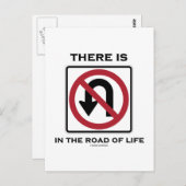 Er is geen ommekeer in de weg van het leven briefkaart (Voorkant / Achterkant)