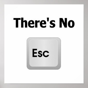 Er is geen ontsnapping poster