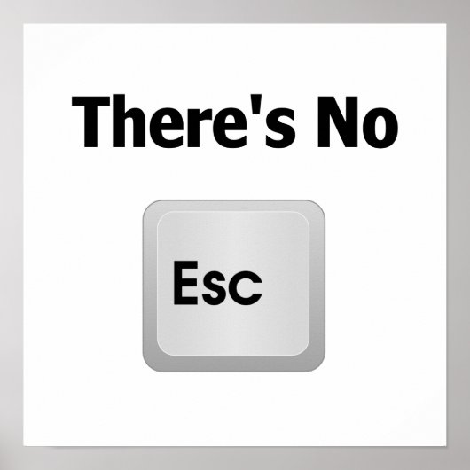 Er is geen ontsnapping poster (Voorkant)