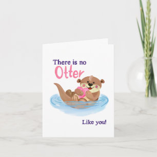 Er is geen OTTER zoals jij - Dierenwoordgrap Kaart