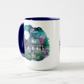 Er is geen plaats als. Home Waterverf Sterrennacht Mok (Voorkant links)