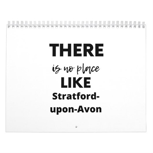 Er is geen plaats als Stratford-upon-Avon Kalender (Hoes)