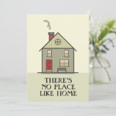 Er Is Geen Plaats Als Thuis Citat Huis Bedankkaart (Staand voorkant)