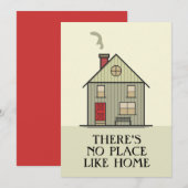 Er Is Geen Plaats Als Thuis Citat Huis Bedankkaart (Voorkant / Achterkant)