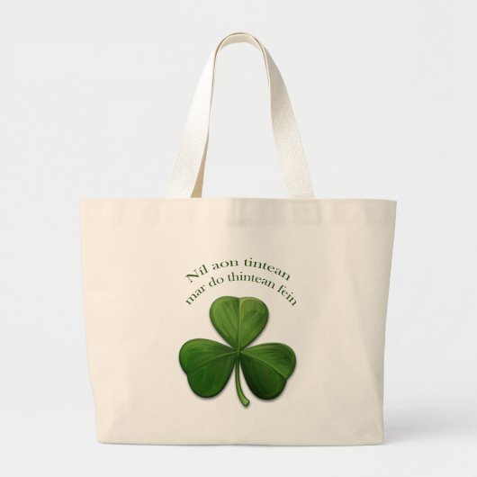 Er is geen plaats als thuis grote tote bag (Voorkant)