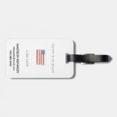 Er Is Geen Plaats Als Thuis | Vlag van de VS Bagagelabel (Achterkant horizontaal)