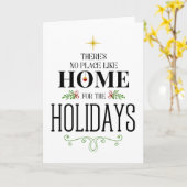 Er Is Geen Plaats Als Thuis Voor De Feestdagen Kaart (Gele Bloem)