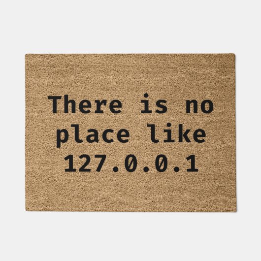 Er is geen plaats zoals 127.0.0.1 deurmat (Voorkant)