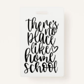 Er is geen plaats zoals het Bladwijzer van de thui Badge (Achterkant)