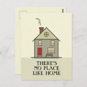 Er is geen plaats zoals het Huis van het Citaat Briefkaart (Voorkant / Achterkant)
