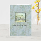 Er is geen plaats zoals Home House Warming Kaart (Gele Bloem)