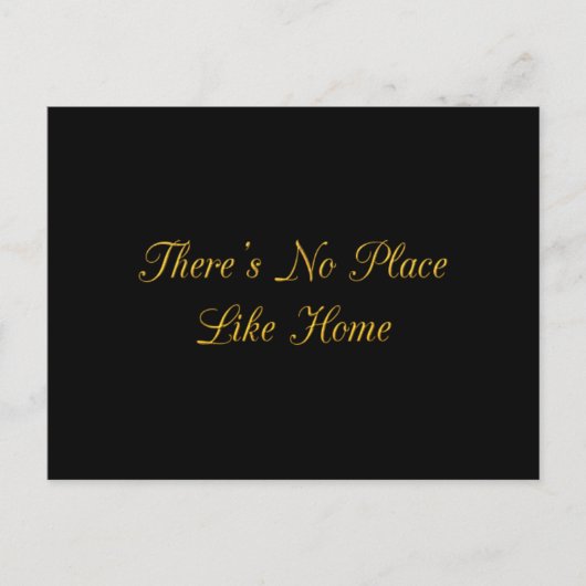 ER IS GEEN PLAATS ZOALS HOME-QUOTES DIE GOED ZIJN  BRIEFKAART (Voorkant)