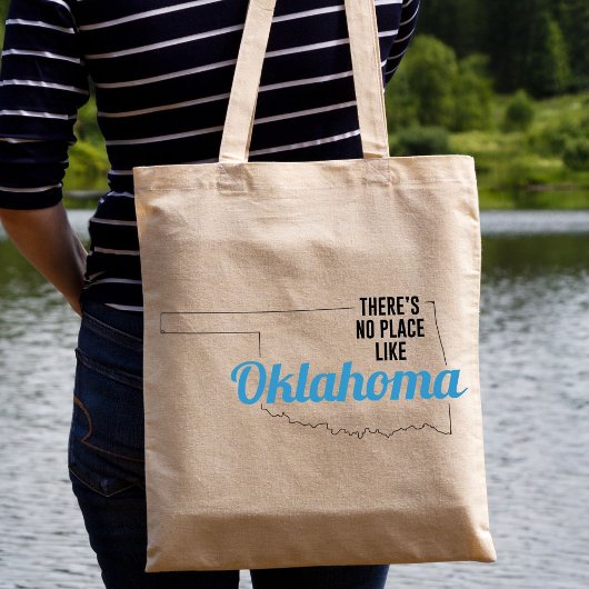 Er is geen plaats zoals Oklahoma Canvas tas, mam G Tote Bag