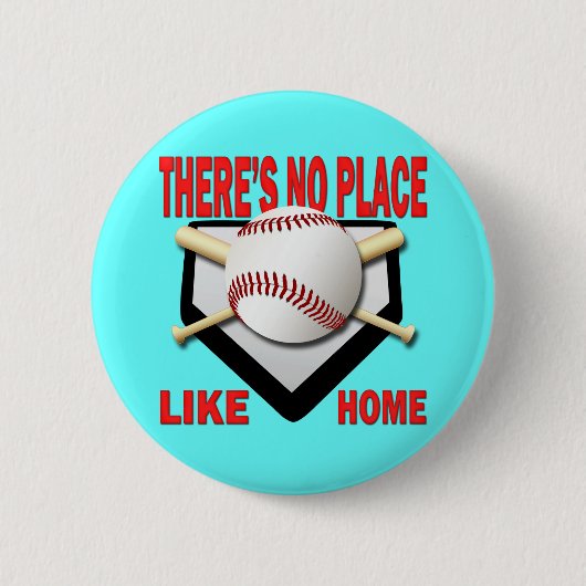 ER IS GEEN PLAATS ZOALS THUIS RONDE BUTTON 5,7 CM (Voorkant)