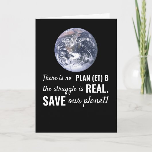 Er is geen plan B, klimaatverandering Kaart (Voorkant)