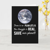 Er is geen plan B, klimaatverandering Kaart (Gele Bloem)