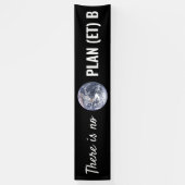 Er is geen plan B, klimaatverandering Spandoek (Verticaal)