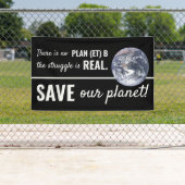 Er is geen plan B, klimaatverandering Spandoek (Insitu)