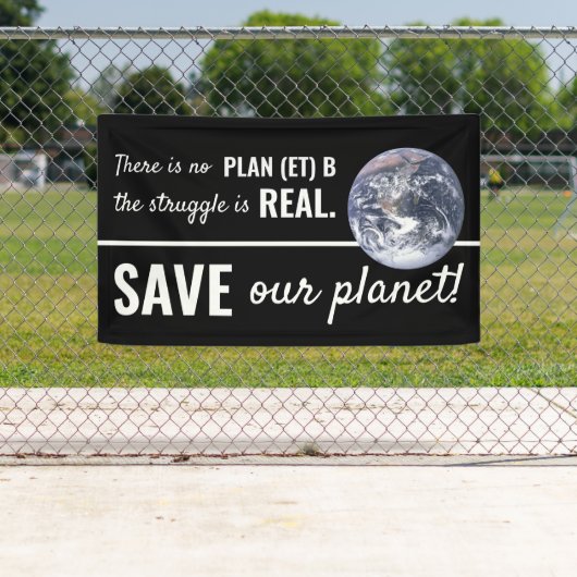 Er is geen plan B, klimaatverandering Spandoek (Insitu)