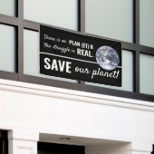 Er is geen plan B, klimaatverandering Spandoek (Buitenkant Gebouw)