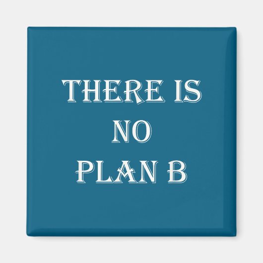 Er Is Geen Plan B Motiverend Magneet (Voorkant)