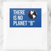 Er is geen Plan(net) B Rechthoekige Sticker (Tas)