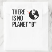 Er is geen Plan(net) B Rechthoekige Sticker (Tas)