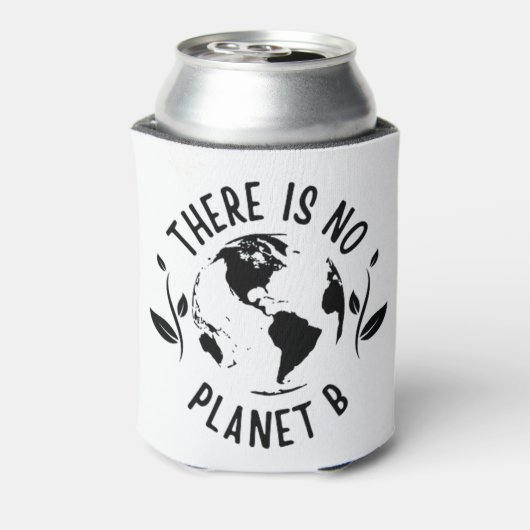 Er is geen planeet B Aarde Blikjeskoeler (Blikje Achterkant)