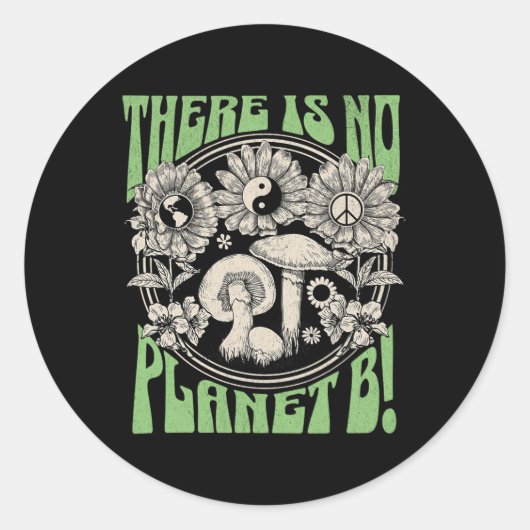 Er is geen planeet B Aarde Dag 5 Ronde Sticker (Voorkant)